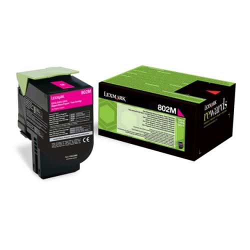 Lexmark Toner magenta (80C20M0 / 802M) (Return)