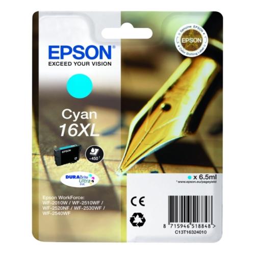 Epson Tintenpatrone Cyan (C13T16324010 / 16XL) (hohe Kapazität)