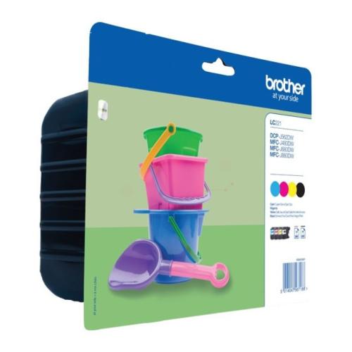 Brother Tintenpatrone schwarz / Cyan / magenta / gelb (LC221VALBP) (Multipack)