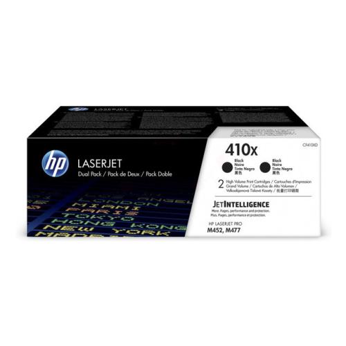 HP Toner schwarz (CF410XD / 410X) (Doppelpack, hohe Kapazität)