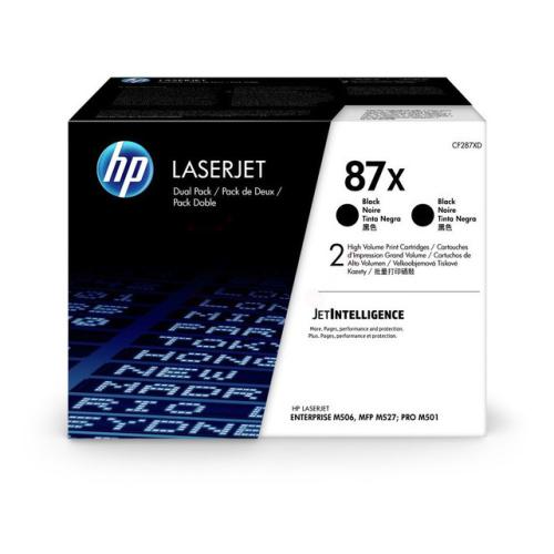 HP Toner schwarz (CF287XD / 87X) (Doppelpack, hohe Kapazität)