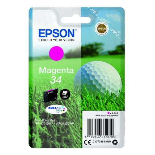 Epson Tintenpatrone magenta (C13T34634010 / 34)