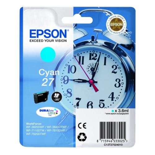 Epson Tintenpatrone Cyan (C13T27024012 / 27)