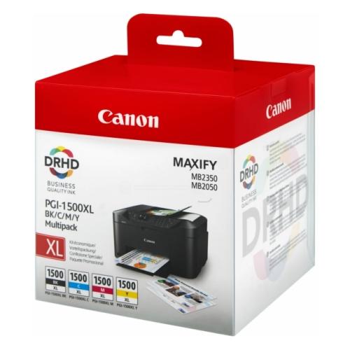 Canon Tintenpatrone schwarz / Cyan / magenta / gelb (9182B004 / PGI1500XLCMYBK) (Multipack)