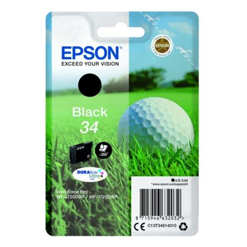 Epson Tintenpatrone schwarz (C13T34614010 / 34)