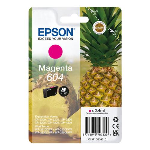 Epson Tintenpatrone magenta (C13T10G34010 / 604)