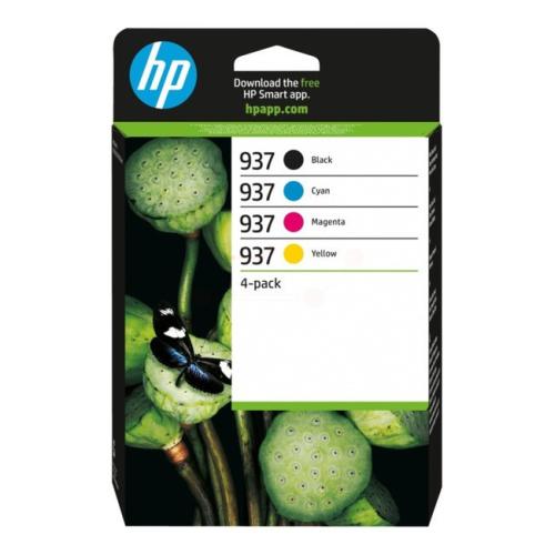 HP Tintenpatrone schwarz / Cyan / magenta / gelb (6C400NE / 937) (Multipack)