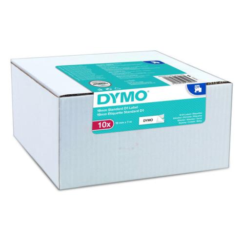 Dymo Etiketten schwarz auf weiss (2093098 / D1), 19mm