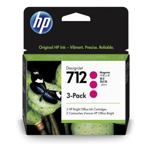 HP Tintenpatrone magenta (3ED78A / 712) (Multipack)