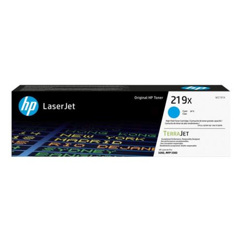 HP Toner Cyan (W2191X / 219X) (hohe Kapazität)