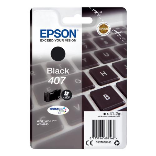 Epson Tintenpatrone schwarz (C13T07U140 / 407)