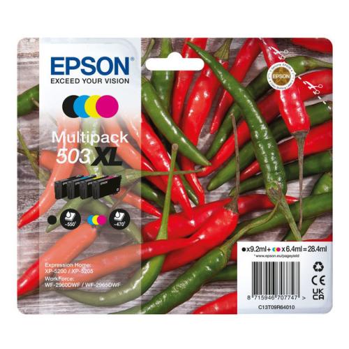 Epson Tintenpatrone schwarz / Cyan / magenta / gelb (C13T09R64010 / 503XL) (Multipack, hohe Kapazität)