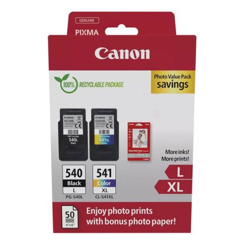 Canon Tintenpatrone schwarz / Farbe (5224B012 / PG540L+CL541XL) (Doppelpack, Multipack)