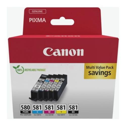 Canon Tintenpatrone schwarz / Cyan / magenta / gelb (2078C007 / PGI580CLI581) (Multipack)