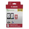 Canon Tintenpatrone schwarz / Farbe (5438C004 / PG575CL576) (Doppelpack, Multipack)